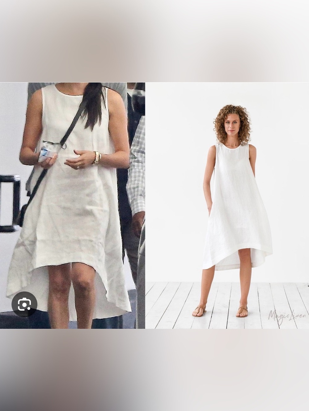 Magic Linen Dress ASO Meghan Markle